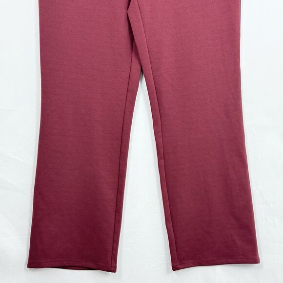 DG2 Diane Gilman Women's Pants MP Maroon Straight Leg Pockets - Picture 11 of 16